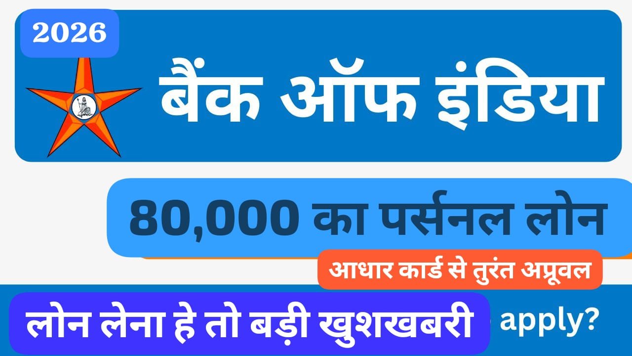 बैंक ऑफ इंडिया पर्सनल लोन 2026
